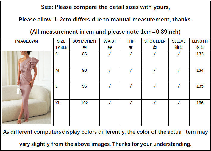 Elegant Sleeveless Evening Dress – High Neck Asymmetrical Hem with Side Slit